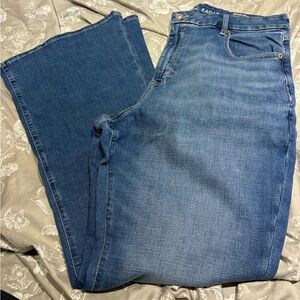 NWT AE Curvy flare light wash jeans 18 super high rise